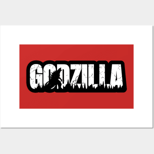 White Monster Godzilla Posters and Art